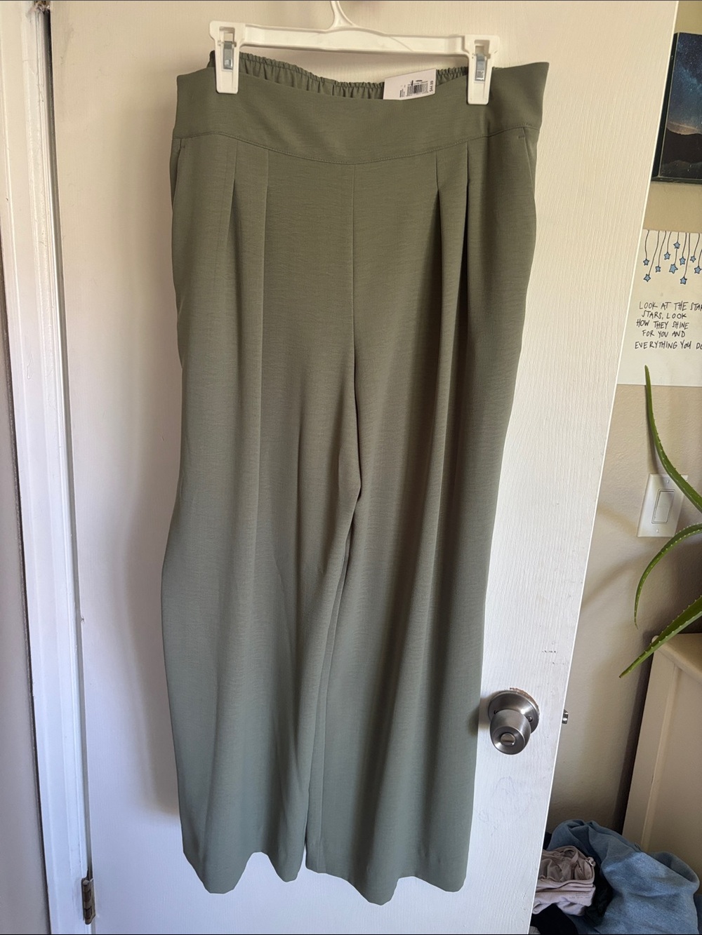 Kohl's Olive Green Wide-Leg Pants